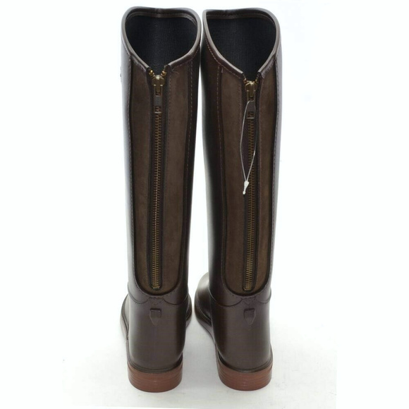 Brown PVC Round Toe Flat Shoes New - Picture 4 of 5